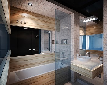 Дизайн ванной комнаты в гостинице
