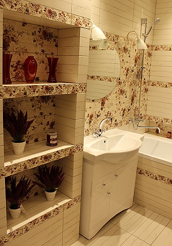 Дизайн ванной комнаты в шоу-руме ОБИ